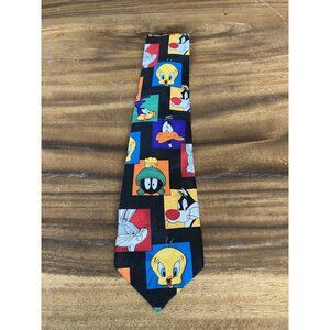 Looney Tunes Mania 1993 Men’s Necktie 56" Length 4" Width Polyester